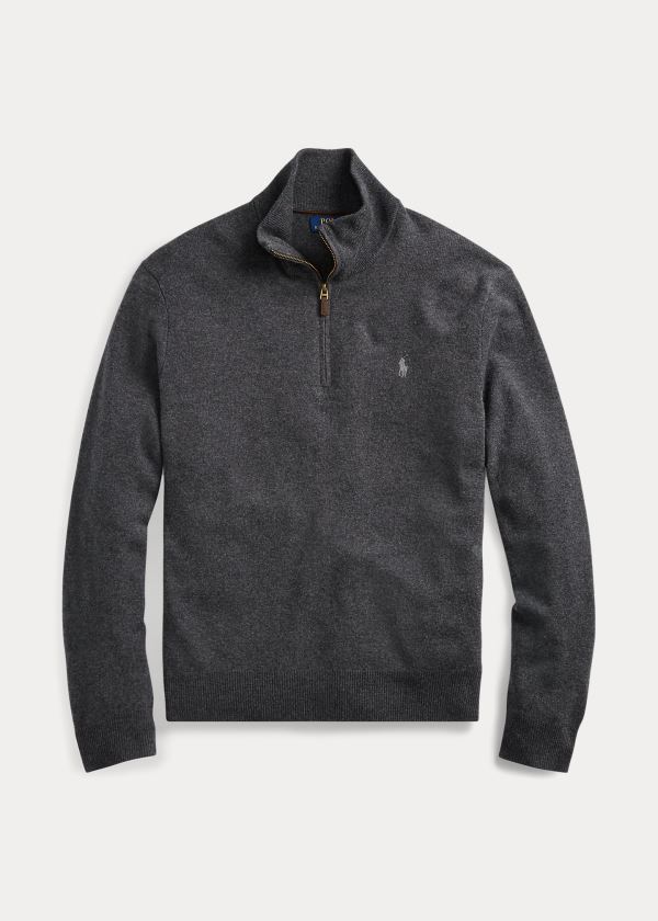 Men's Polo Ralph Lauren Merino Quarter-Zip Sweater | 837059SOR